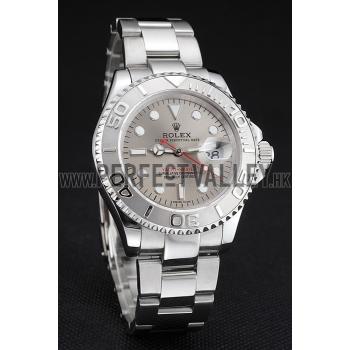 Swiss Rolex Yacht-Master Gray Dial Stainless Steel Case And Bracelet