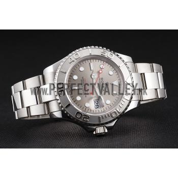 Swiss Rolex Yacht-Master Gray Dial Stainless Steel Case And Bracelet