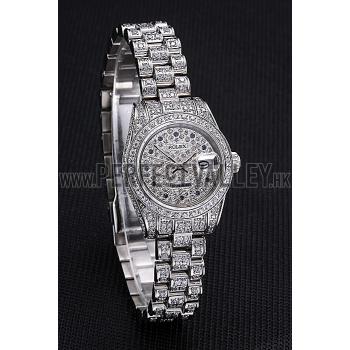 Swiss Rolex DateJust Diamond Dial Stainless Steel 622022