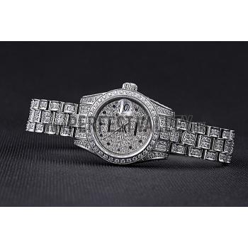 Swiss Rolex DateJust Diamond Dial Stainless Steel 622022