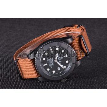 Rolex Submariner STEALTH MK IV Brown Fabric Band rl426 621388