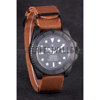 Rolex Submariner STEALTH MK IV Brown Fabric Band rl426 621388