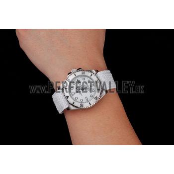 Rolex Submariner Bamford White Dial White Fabric Bracelet  1453867