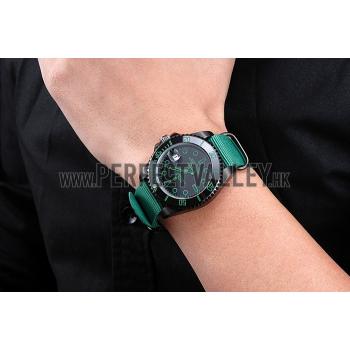 Replica Rolex Stealth Submariner Green Nylon Strap 622009