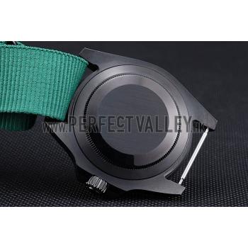 Replica Rolex Stealth Submariner Green Nylon Strap 622009