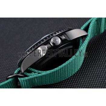 Replica Rolex Stealth Submariner Green Nylon Strap 622009