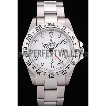 Rolex Explorer Stainless Steel Tachymeter White Dial