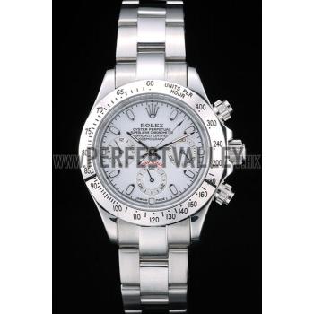 Rolex Daytona Lady Stainless Steel Case White Dial Tachymeter