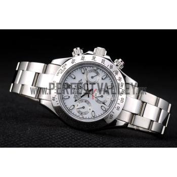 Rolex Daytona Lady Stainless Steel Case White Dial Tachymeter