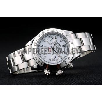 Rolex Daytona Lady Stainless Steel Case White Dial Tachymeter