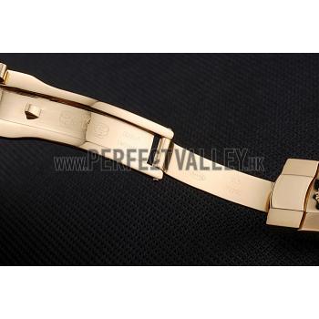 Rolex Polished and Brushed Gold Bracelet  622495 Replica