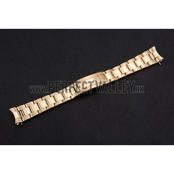 Rolex Polished and Brushed Gold Bracelet  622495 Replica