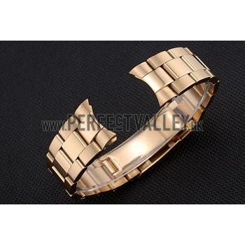 Rolex Polished and Brushed Gold Bracelet  622495 Replica