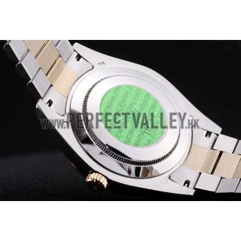 Cheap Rolex Datejust Grey Dial Gold Ribbed Bezel 7479