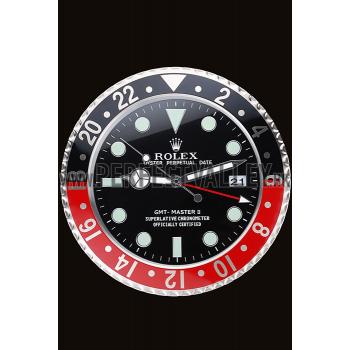 Replica Rolex GMT Master II Wall Clock Black-Red  622478