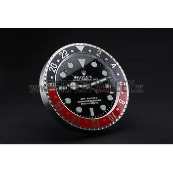 Replica Rolex GMT Master II Wall Clock Black-Red  622478