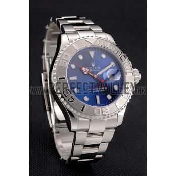 Rolex Yacht-Master Blue Dial Stainless Steel Case And Bracelet