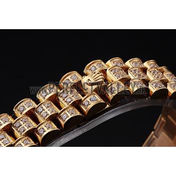 Swiss Rolex DateJust Diamond Dial Gold 622024 Replica