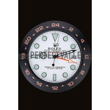 Rolex Explorer II Wall Clock Black-Orange  622479