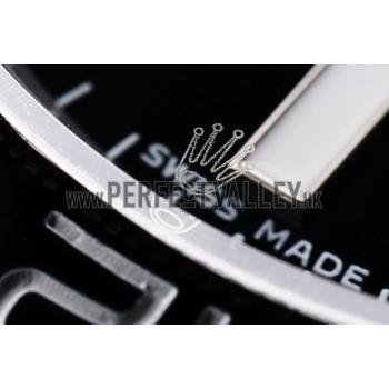 Replica Rolex Swiss GMT Master II Pro-Hunter Black Fabric Strap Black Dial