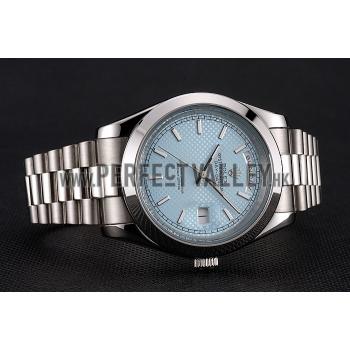 Rolex Day Date 40 Ice Blue Dial Stainless Steel Case And Bracelet