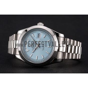 Rolex Day Date 40 Ice Blue Dial Stainless Steel Case And Bracelet