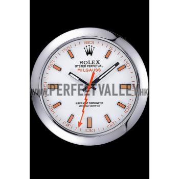 Rolex Milgauss Wall Clock Silver  621910