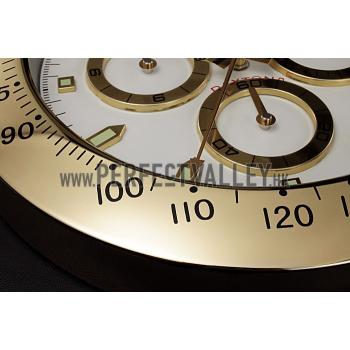 Rolex Daytona Cosmograph Wall Clock Gold-White  621911