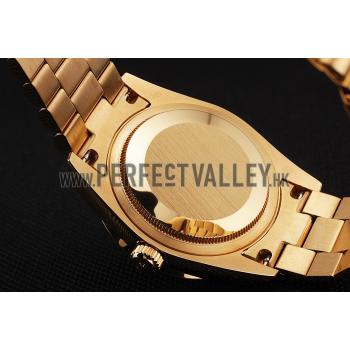 Cheap Swiss Rolex Day Date Yellow Gold Diamond Pave