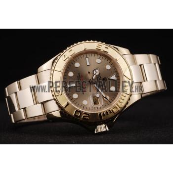 Rolex Yacht Master Gold Tachymeter Gold Dial 98232