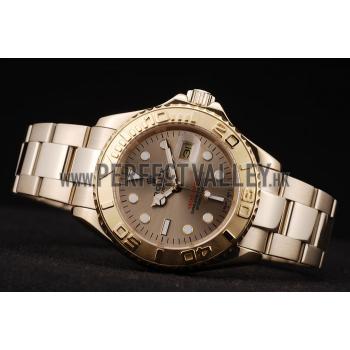 Rolex Yacht Master Gold Tachymeter Gold Dial 98232