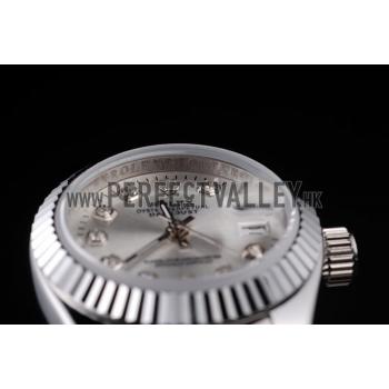 Rolex Datejust Polished Stainless Steel Silver Dial