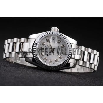 Rolex Datejust Polished Stainless Steel Silver Dial