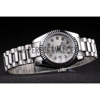 Rolex Datejust Polished Stainless Steel Silver Dial