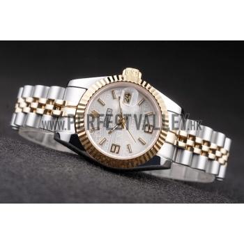 Rolex Datejust Two Tone Stainless Steel Yellow Gold Plated 98079