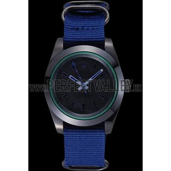 Replica Rolex Milgauss Bamford Blue Nylon Strap 622005