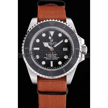 Replica Rolex Submariner STEALTH MK III Brown Fabric Band rl425 621387