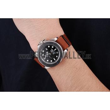 Replica Rolex Submariner STEALTH MK III Brown Fabric Band rl425 621387