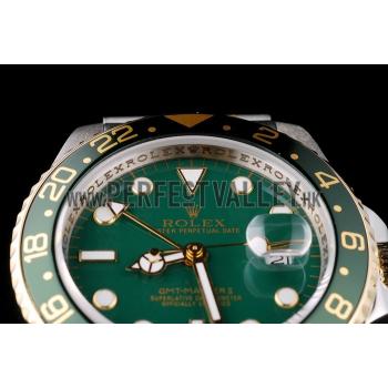 Rolex GMT Master II Green Ceramic Bezel Green Dial Tachymeter