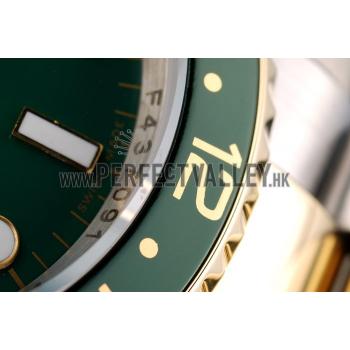 Rolex GMT Master II Green Ceramic Bezel Green Dial Tachymeter