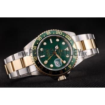 Rolex GMT Master II Green Ceramic Bezel Green Dial Tachymeter