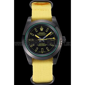 Rolex Milgauss Bamford Yellow Nylon Strap 621999