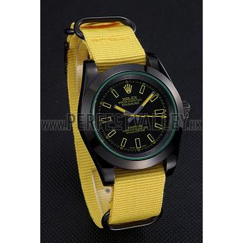 Rolex Milgauss Bamford Yellow Nylon Strap 621999