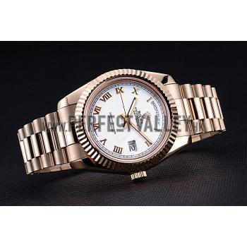 Rolex Day-Date White Dial Gold Bracelet  622546