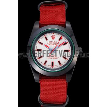 Rolex Milgauss Bamford Red Nylon Strap 622002