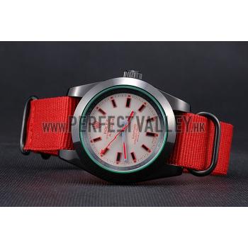 Rolex Milgauss Bamford Red Nylon Strap 622002