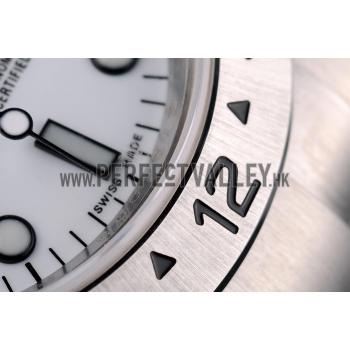 Replica Rolex Swiss Explorer Stainless Steel Bezel White Dial Tachymeter