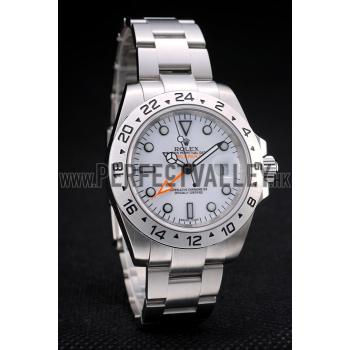 Replica Rolex Swiss Explorer Stainless Steel Bezel White Dial Tachymeter