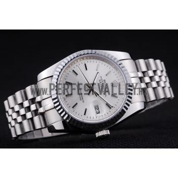 Rolex Datejust Silver Dial Ribbed Bezel 7457