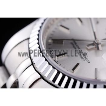 Rolex Datejust Silver Dial Ribbed Bezel 7457